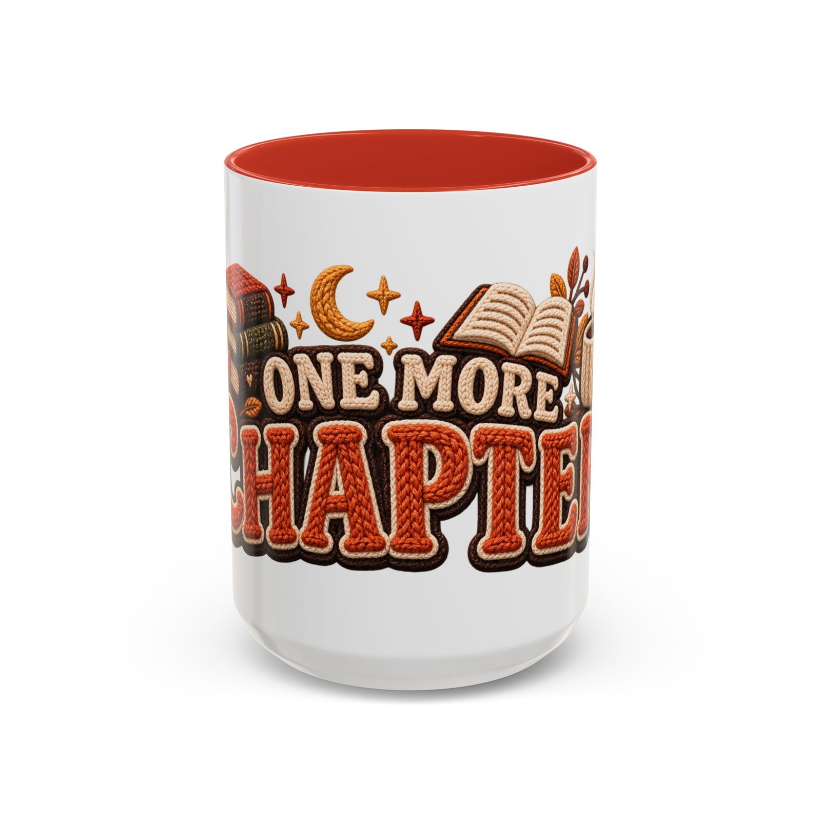 One More Chapter Mug, Faux Knit Book Lover Coffee Mug, Cozy Fall Reading Gift - Image 13