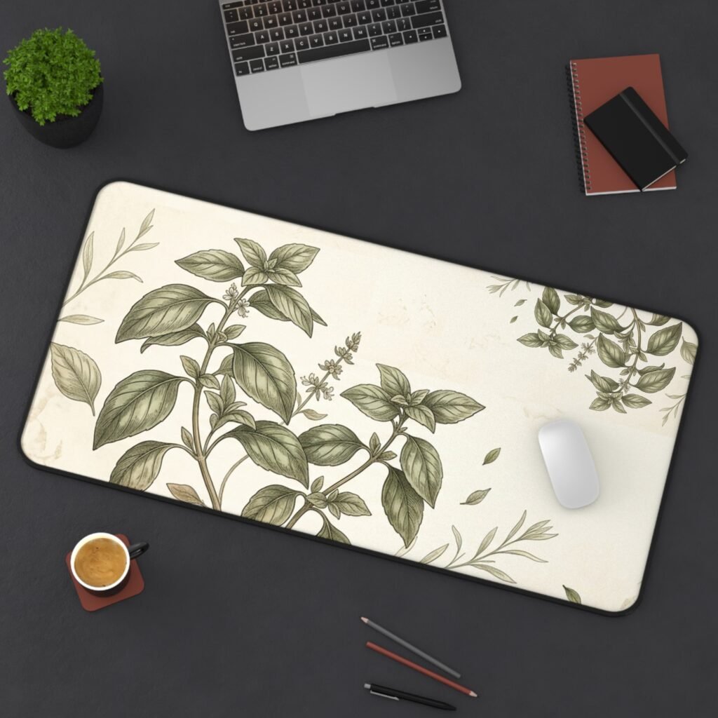 Vintage Botanical Desk Mat