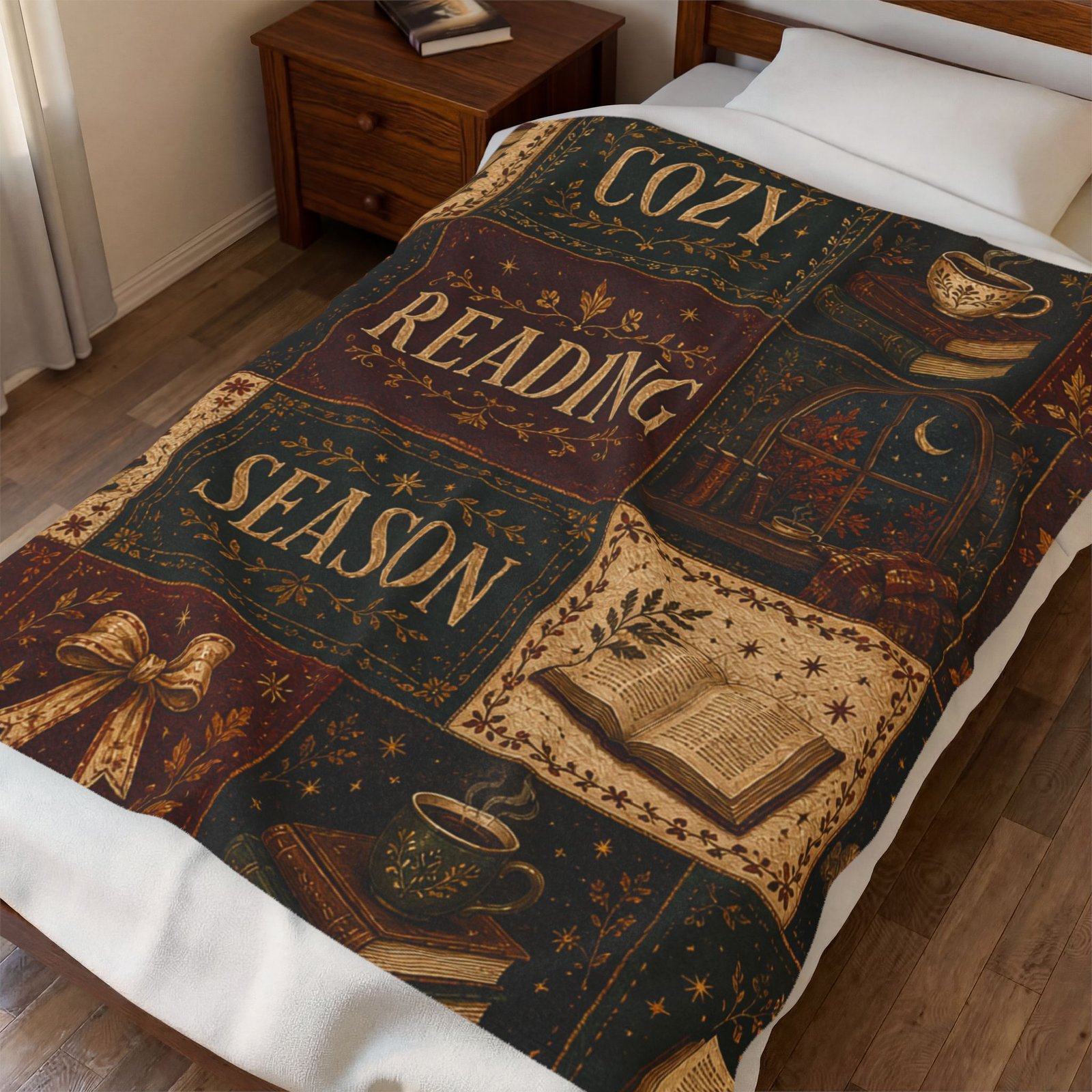Cozy Reading Season Bookish Blanket - Image 10