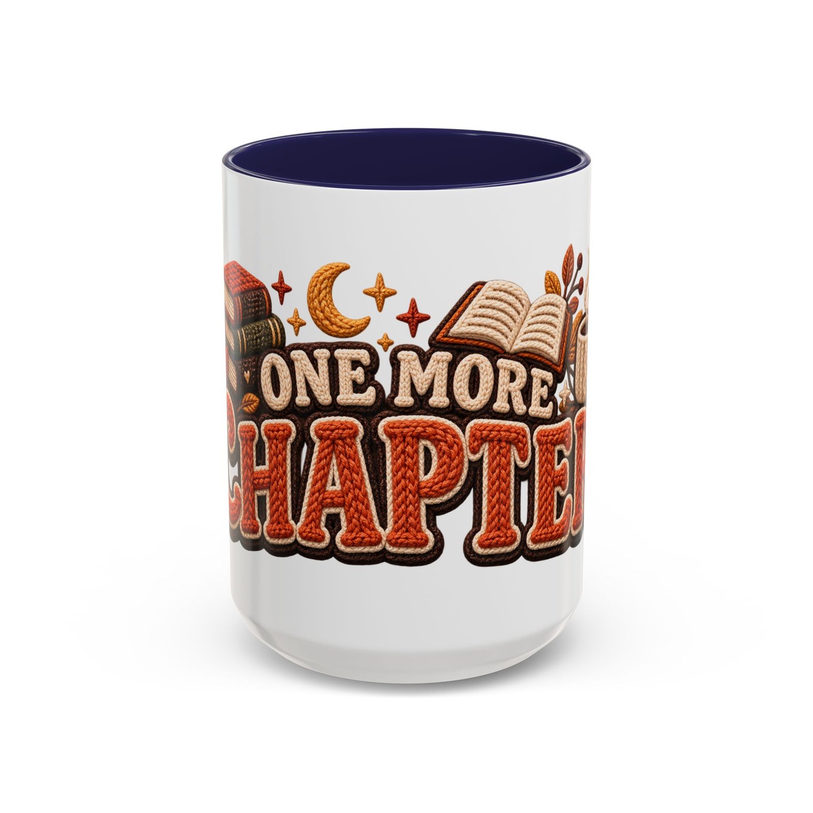 One More Chapter Mug, Faux Knit Book Lover Coffee Mug, Cozy Fall Reading Gift - Image 11