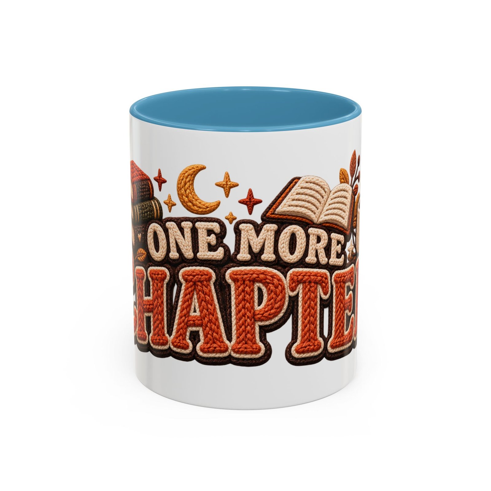 One More Chapter Mug, Faux Knit Book Lover Coffee Mug, Cozy Fall Reading Gift - Image 14