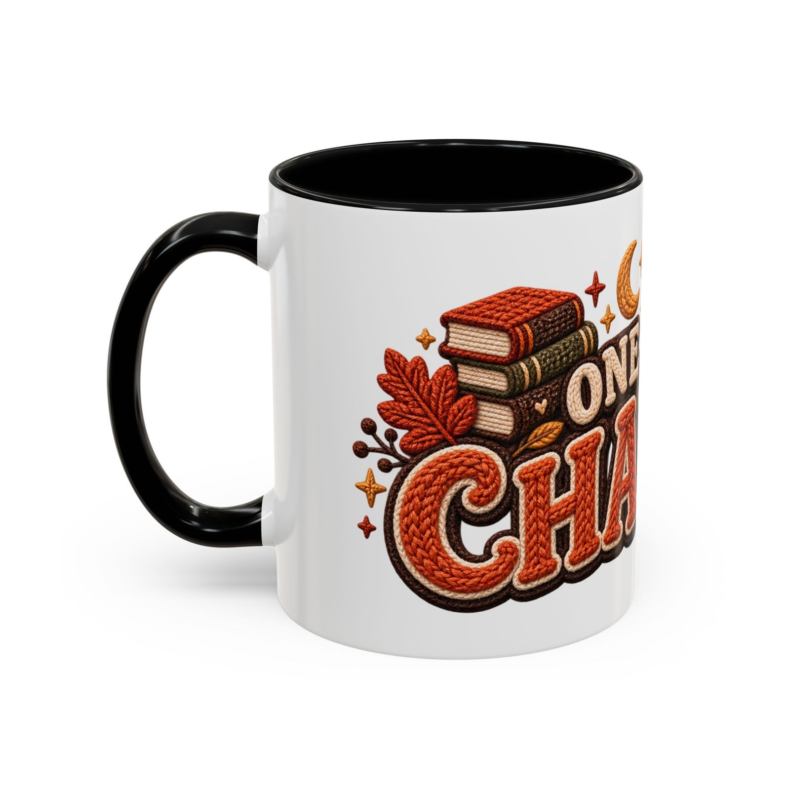 One More Chapter Mug, Faux Knit Book Lover Coffee Mug, Cozy Fall Reading Gift - Image 4