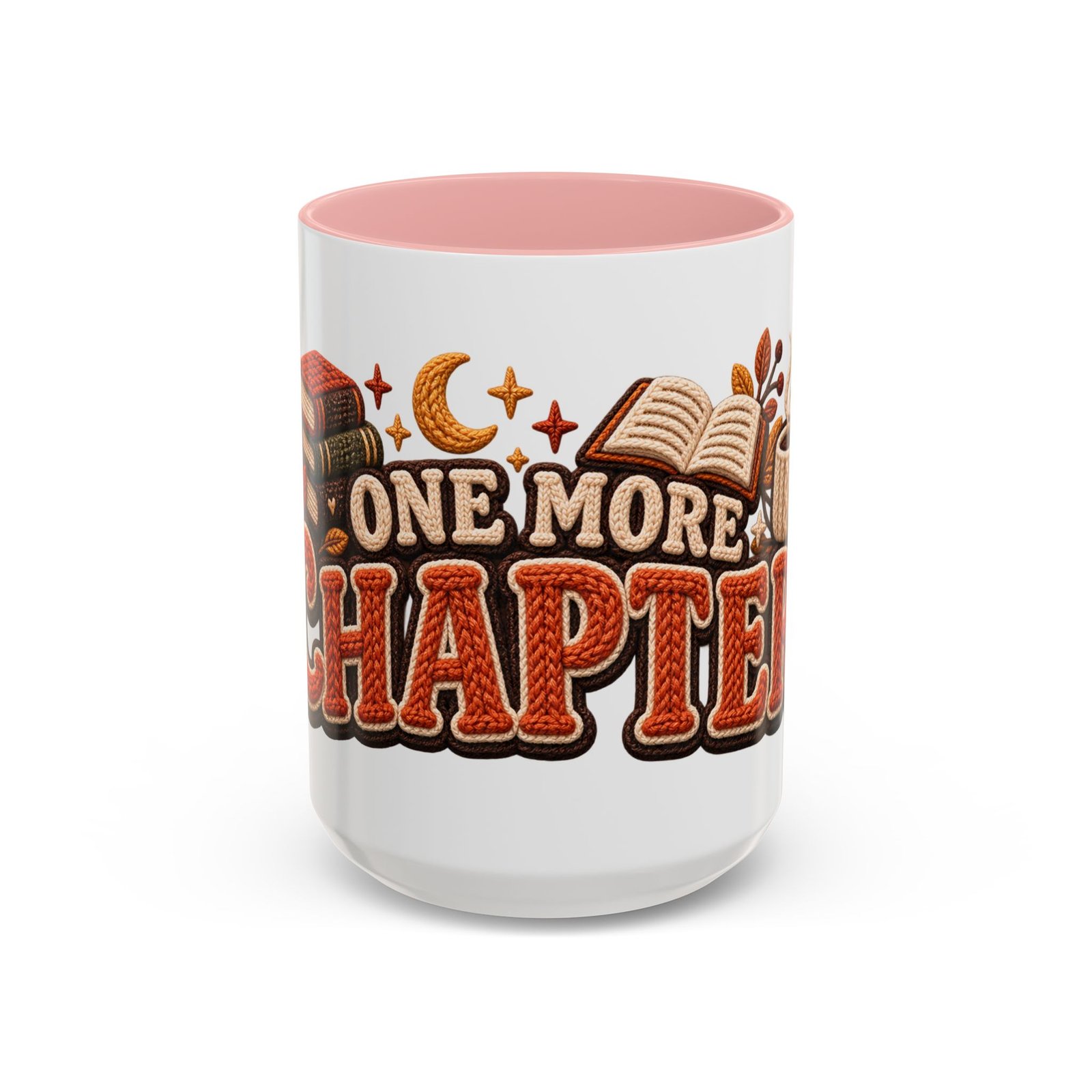 One More Chapter Mug, Faux Knit Book Lover Coffee Mug, Cozy Fall Reading Gift - Image 12
