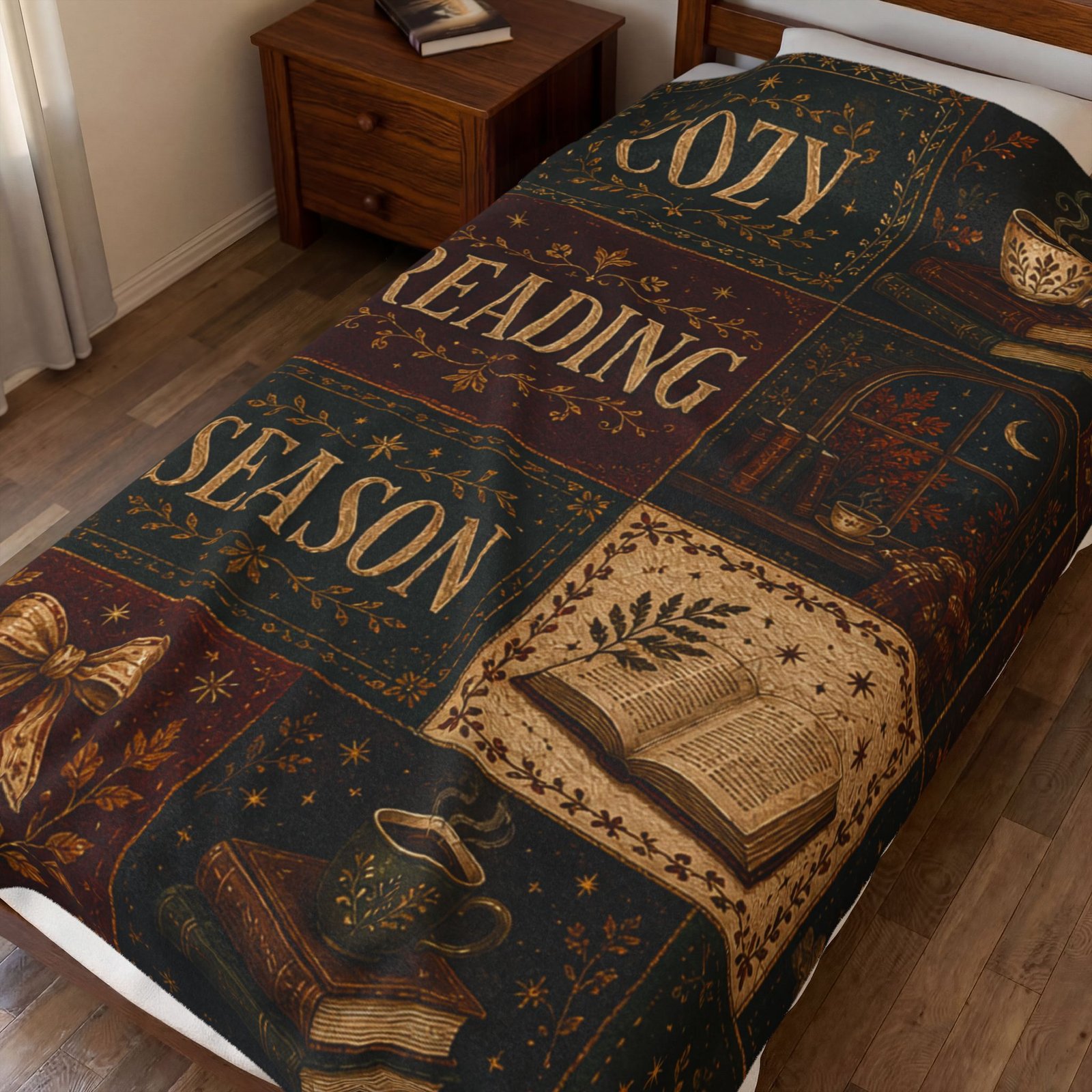 Cozy Reading Season Bookish Blanket - Image 15