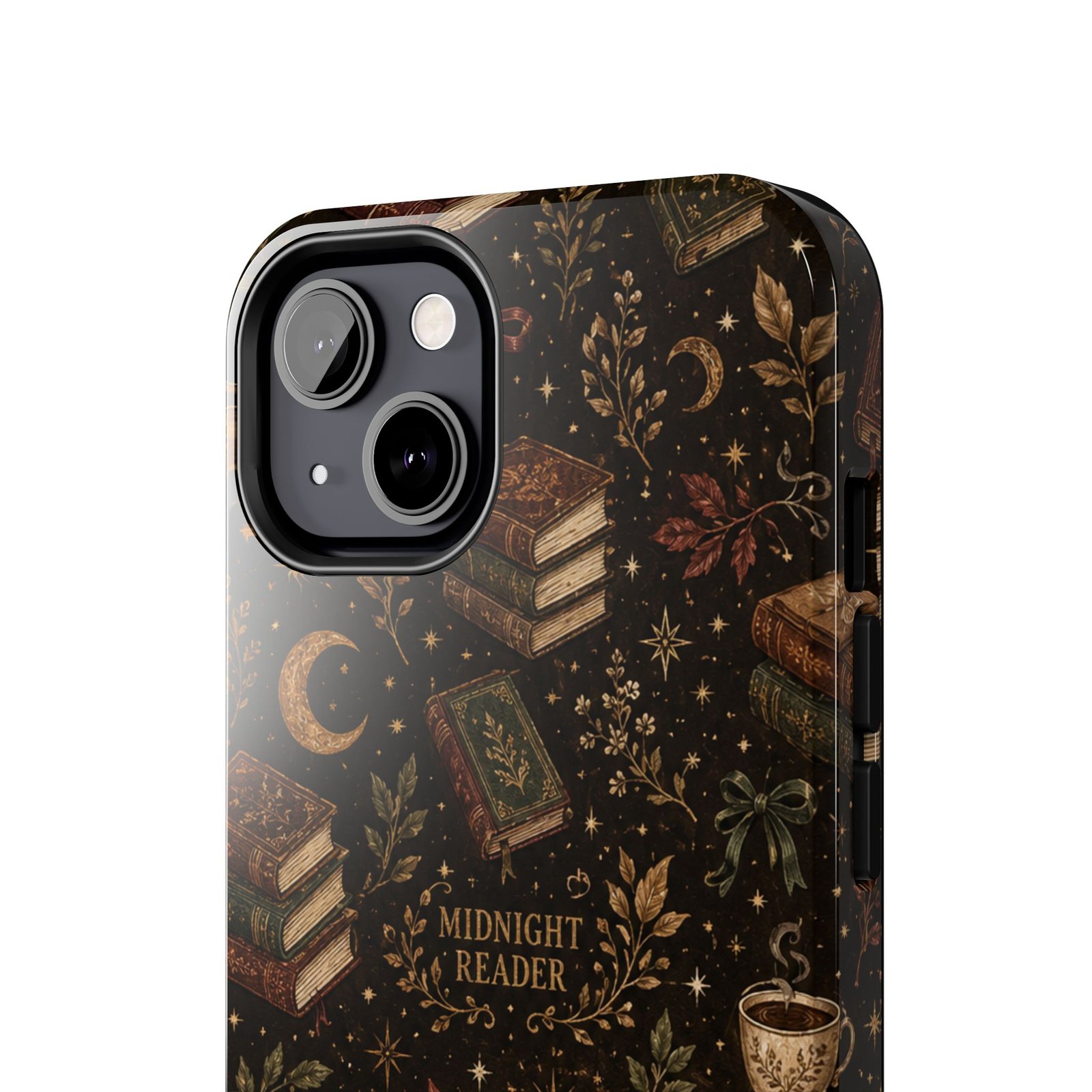 Bookish phone case protective case side view