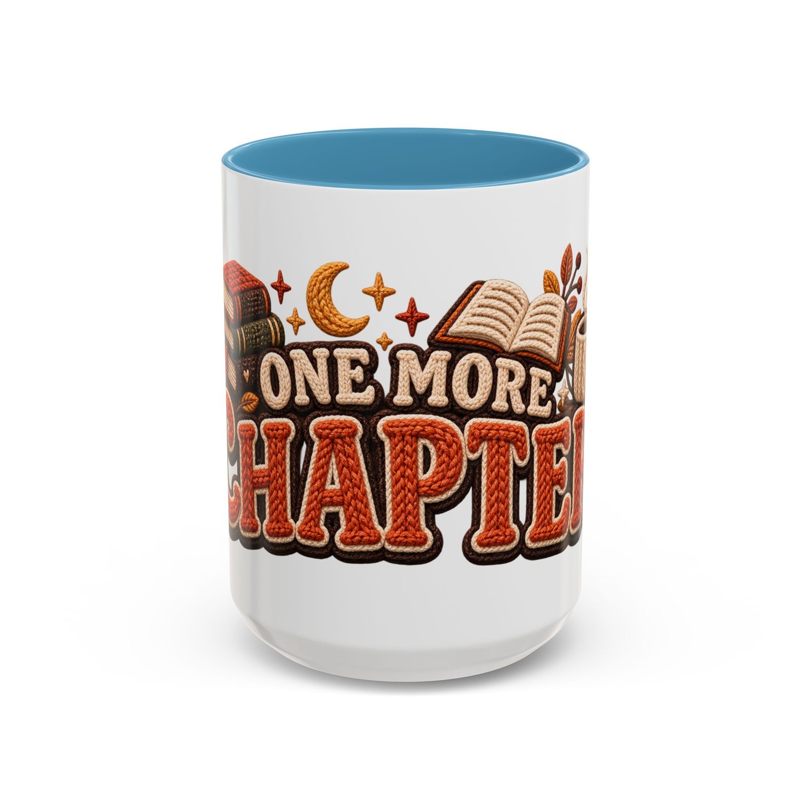 One More Chapter Mug, Faux Knit Book Lover Coffee Mug, Cozy Fall Reading Gift - Image 15