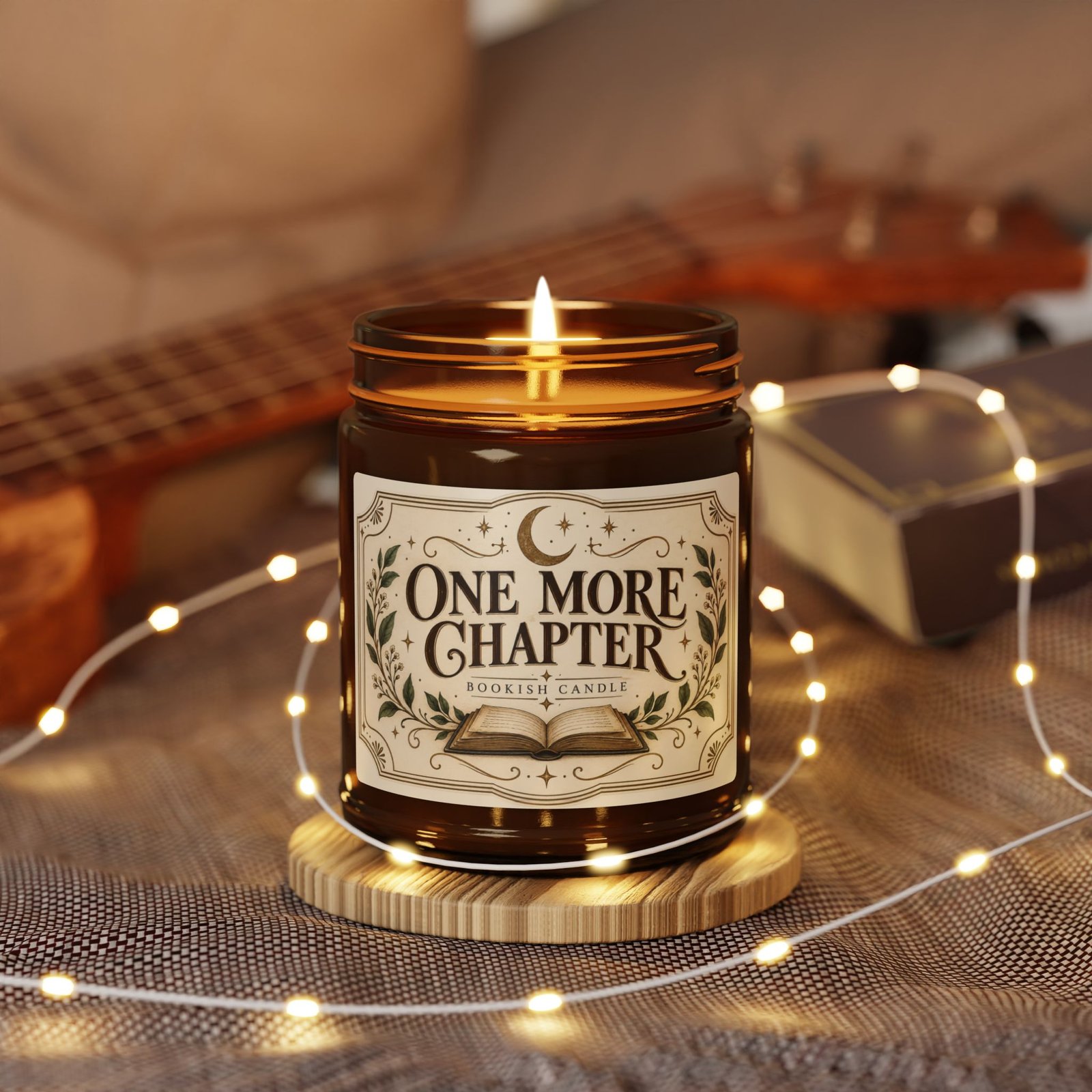 One More Chapter vintage bookish candle