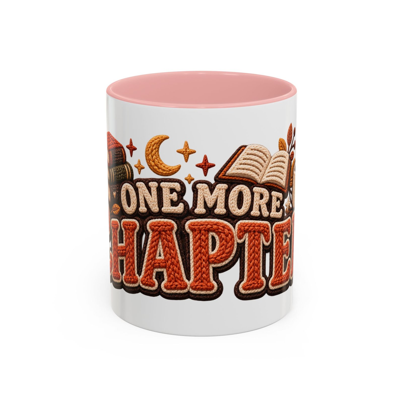 One More Chapter Mug, Faux Knit Book Lover Coffee Mug, Cozy Fall Reading Gift - Image 8