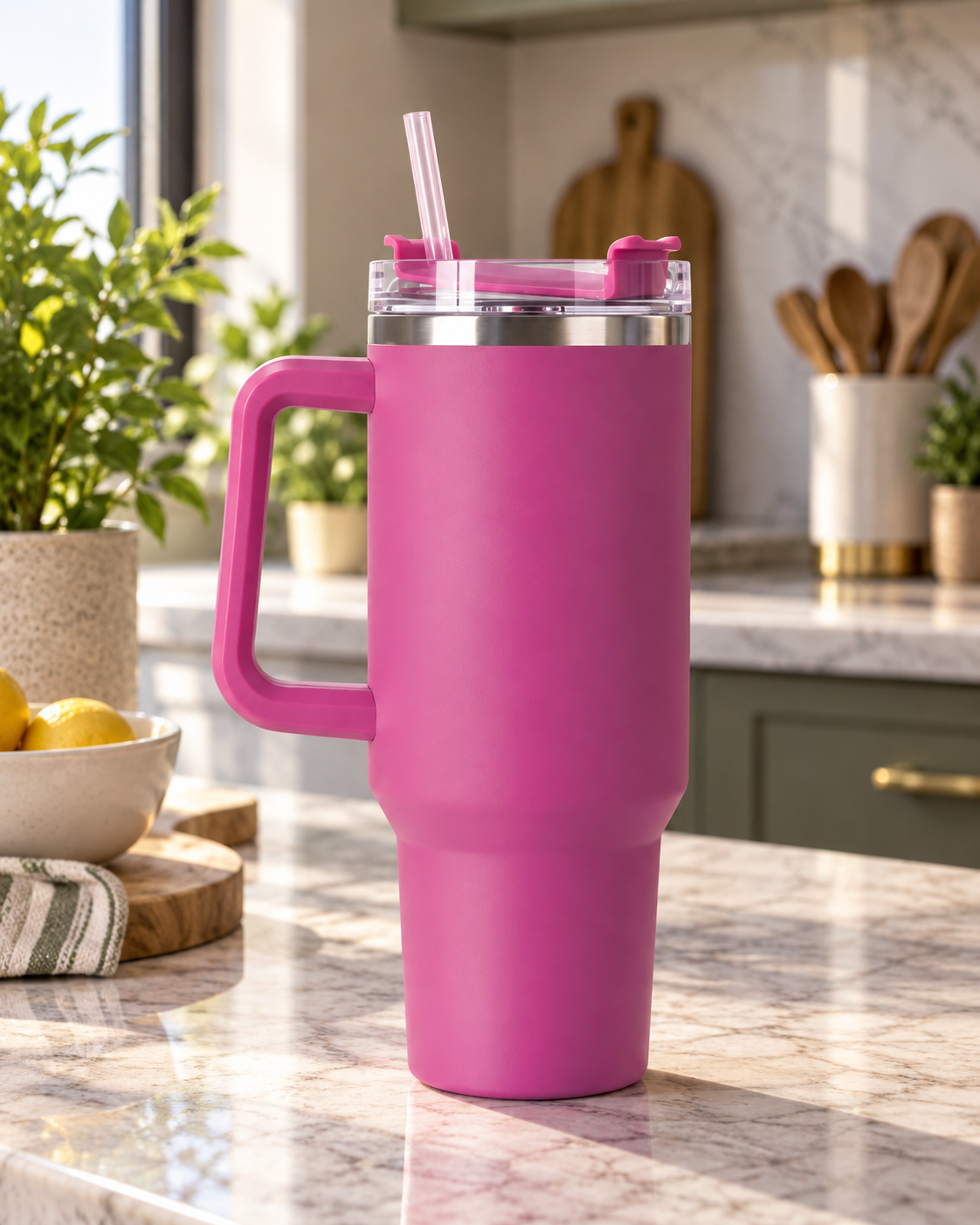 Custom Insulated 40oz Tumbler with Handle - Image 8