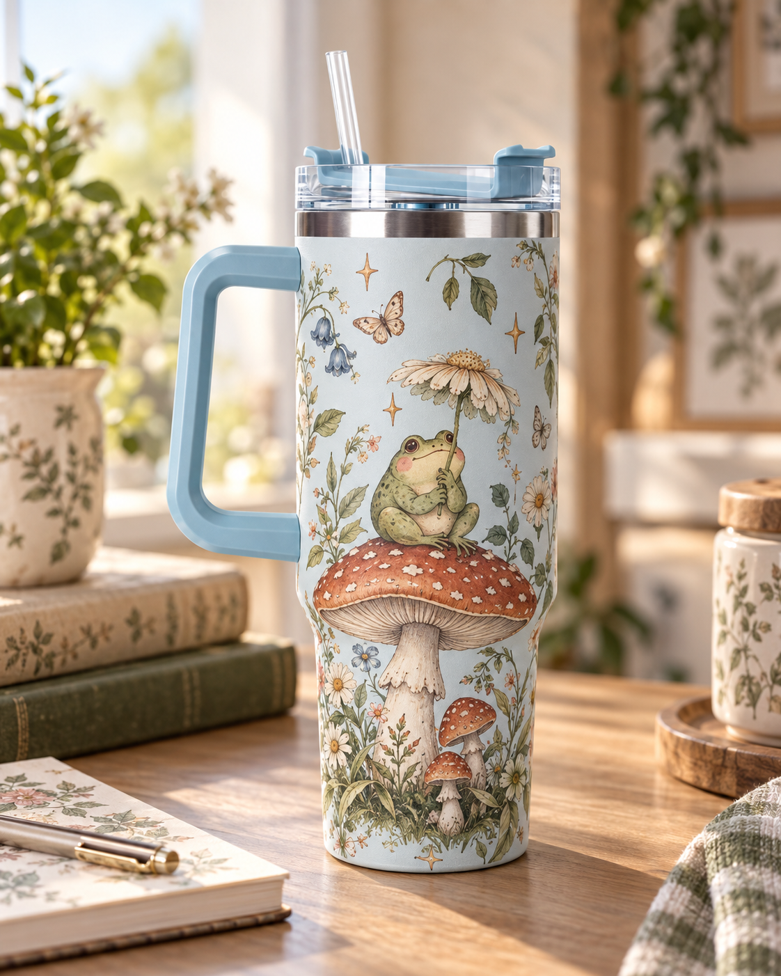 Custom Insulated 40oz Tumbler with Handle - Image 2