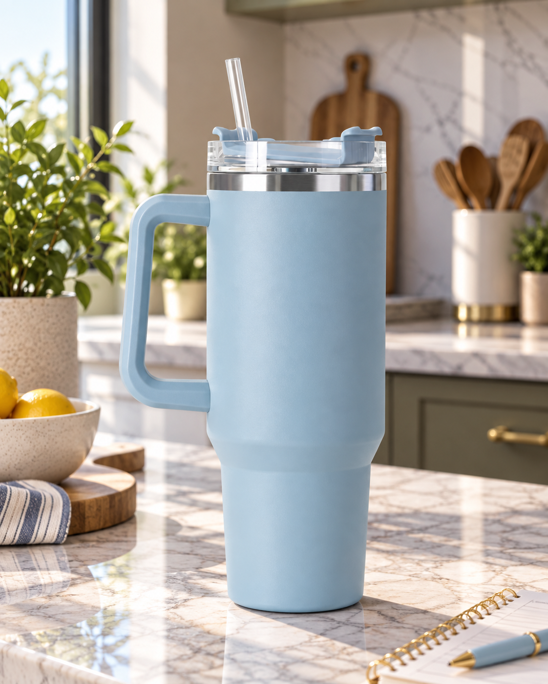Custom Insulated 40oz Tumbler with Handle - Image 3