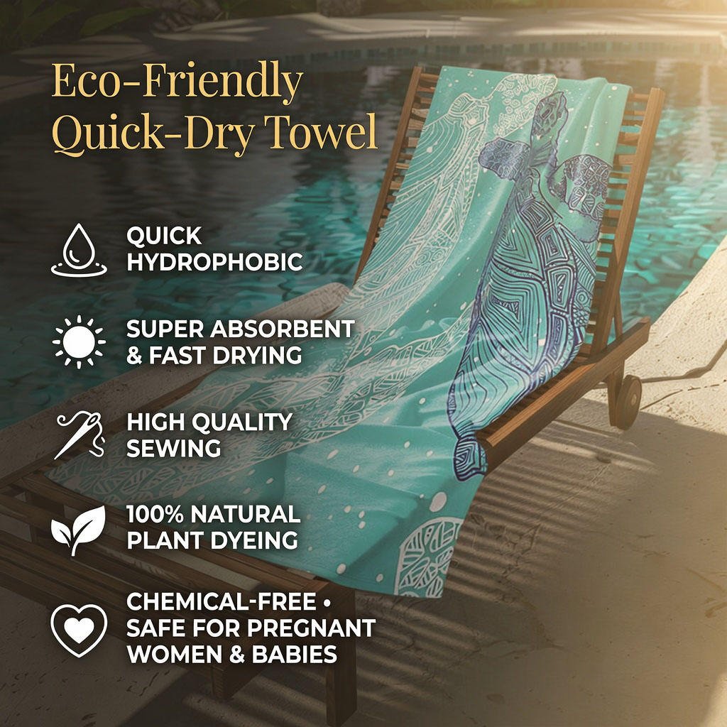 custom printed microfiber beach towel with personalized design