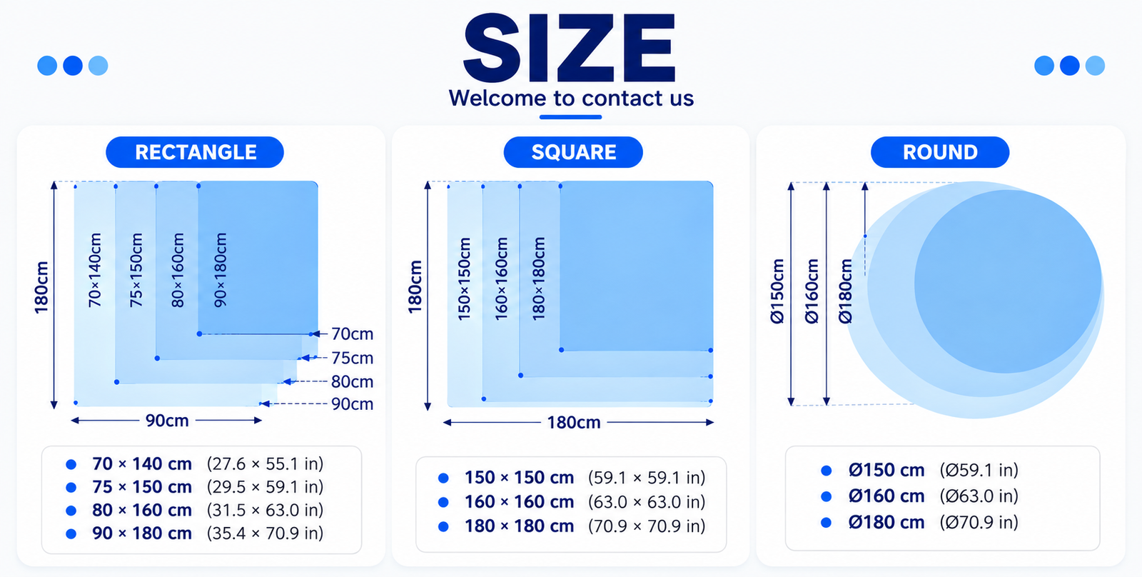 Beach towel size